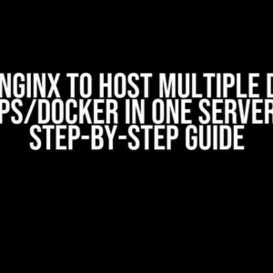 Using Nginx to Host Multiple Django Apps/Docker in One Server: A Step-by-Step Guide