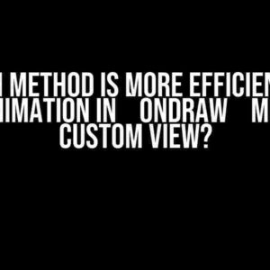 Which Method is More Efficient for Alpha Animation in `onDraw` Method of Custom View?